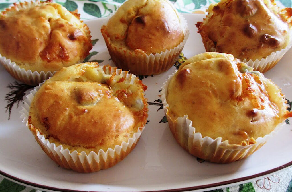 Hartige muffins met gorgonzola en vijgen