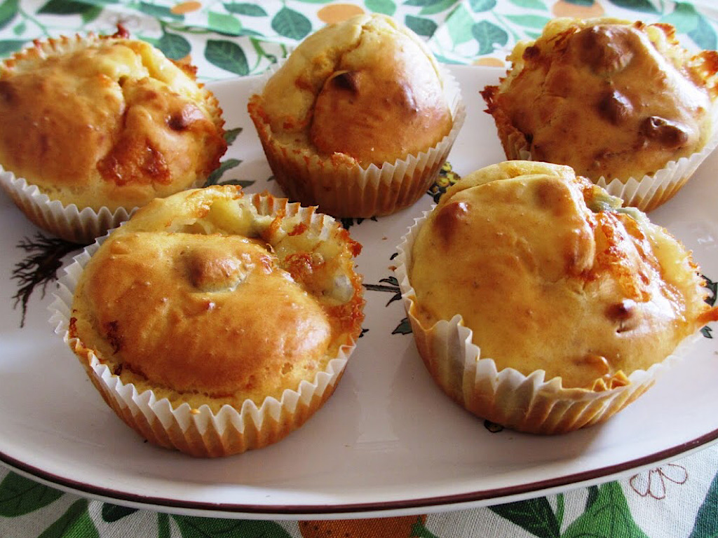 Hartige muffins met gorgonzola