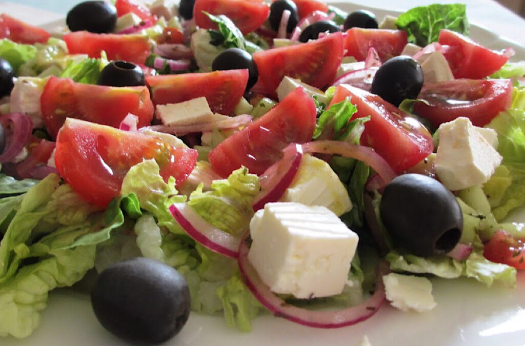 Griekse salade met een geheim